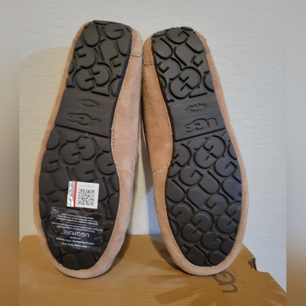 UGG Women's Suede Moccasin Slipper - Sand/Tan - Picture 4 of 7